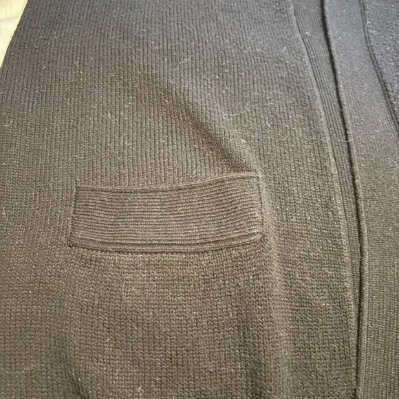 KATHY WHITE Open Black Color Cardigan with Pockets (2x) - Picture 8 of 16